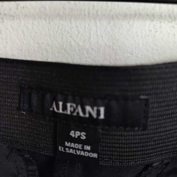 Ladies SZ 4PS Alfani Black Straight-Leg Pant - Picture 5 of 5